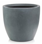 Donica z włókna ceramicznego okrągła Ø54, ciemny szary - Polnix