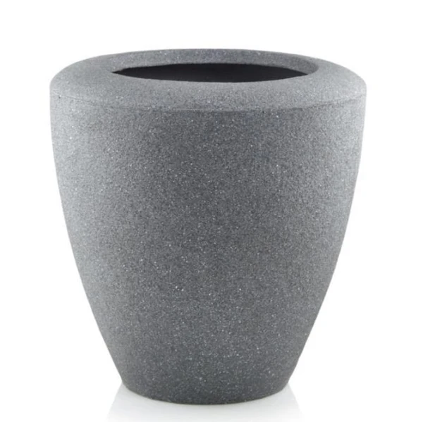 Donica z włókna ceramicznego w kształcie wazy Ø36, antracyt - Polnix