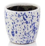 Osłonka ceramiczna w kobaltowe kleksy Ø19 - Polnix