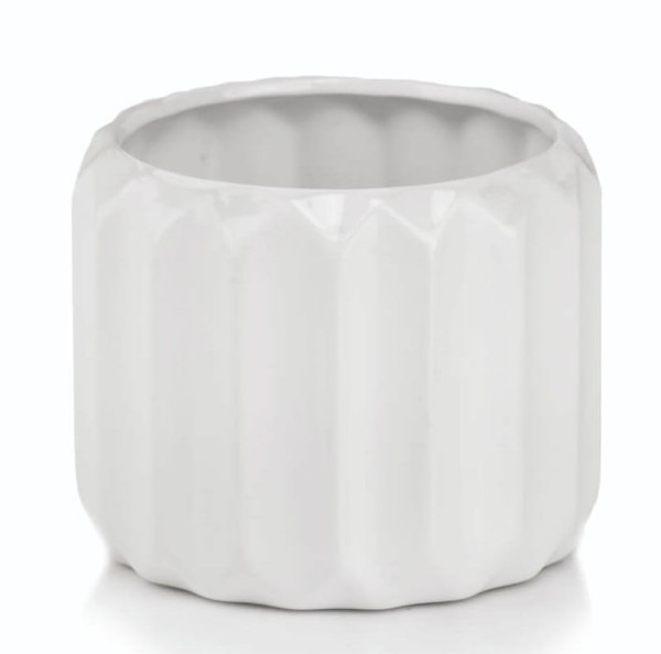 Ceramiczna osłonka doniczkowa z wypukłą strukturą Ø15 - Polnix