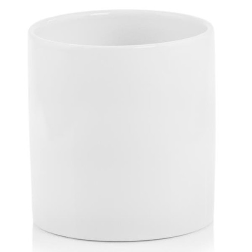 Minimalistyczna osłonka na doniczkę cylinder Ø20, biała - Polnix