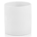 Minimalistyczna osłonka na doniczkę cylinder Ø26, biała - Polnix