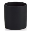 Minimalistyczna osłonka na doniczkę cylinder Ø16, czarny matowy - Polnix