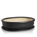 Doniczka do bonsai 19x13, czarna mat - Polnix
