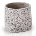 Osłonka ceramiczna ze strukturą pęcherzyków Ø19, szara matowa - Polnix