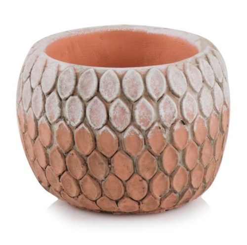 Ceramiczna doniczka z wypukłym wzorem Ø11 - Polnix