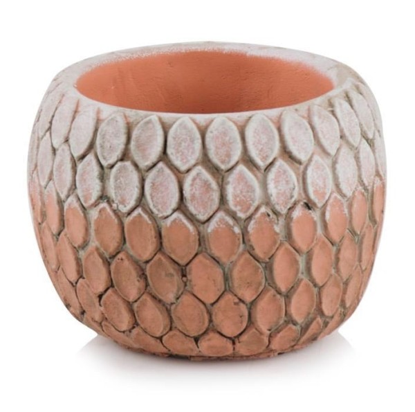 Ceramiczna doniczka z wypukłym wzorem Ø11 - Polnix