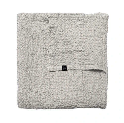 Narzuta na łóżko 200x260 Dani Clean, Oeko-Tex Gots, jasnoszara - Himla