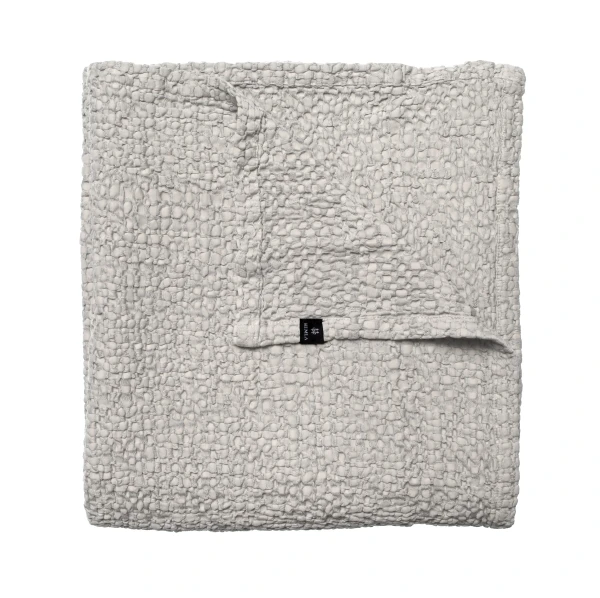Narzuta na łóżko 200x260 Dani Clean, Oeko-Tex Gots, jasnoszara - Himla
