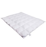 Kołdra z puchu gęsiego 200x200 Amore Light, batyst, 90% puch, letnia - Notte