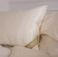Poduszka z puchu gęsiego Dolce 50x70, jedwab, 100% puch - Notte