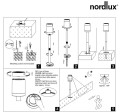 Lampa ogrodowa solarna z czujnikiem ruchu Coupar, czarna - Nordlux