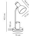 Lampka biurkowa z uchwytem na telefon Devone, Dusty Rose - Nordlux