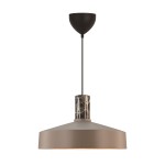 Nowoczesna lampa wisząca z oprawą z marmuru Elvas, brązowa - Nordlux