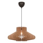 Designerska lampa wisząca drewniana Manago, naturalna - Nordlux