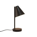 Prosta lampka stołowa z portem USB Wilmer, czarna - Nordlux