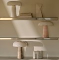 Lampa stołowa marmur szkło Glossy Mini, beżowa - DFTP by Nordlux
