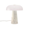 Lampa stołowa marmur szkło Glossy Mini, biała - DFTP by Nordlux