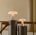 Lampa stołowa marmur szkło Glossy Mini, biała - DFTP by Nordlux