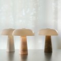 Lampa stołowa marmur szkło Glossy Mini, biała - DFTP by Nordlux