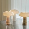 Lampa stołowa marmur szkło Glossy Mini, biała - DFTP by Nordlux