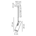 Minimalistyczna lampa sufitowa Mib 6, czarna - DFTP by Nordlux