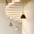 Designerska lampa wisząca Strap 36, filc, szara - DFTP by Nordlux