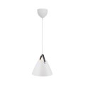 Designerska lampa wisząca Strap 27, biała - DFTP by Nordlux