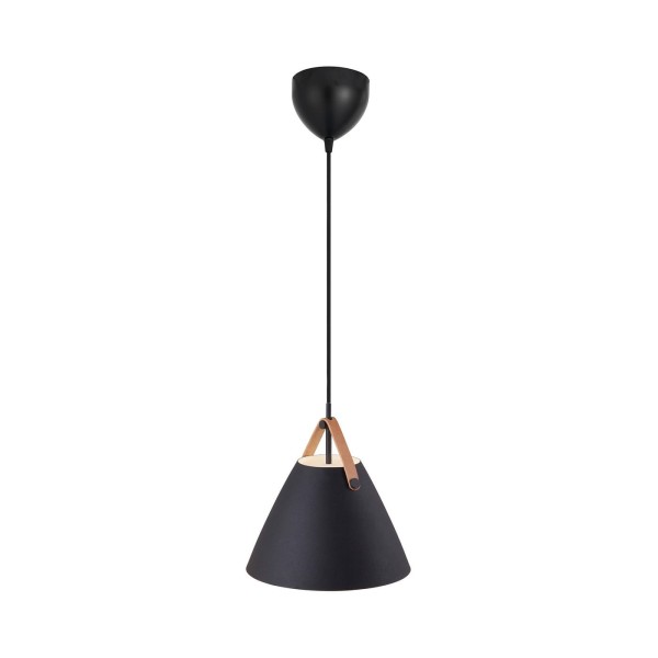 Designerska lampa wisząca Strap 27, czarna - DFTP by Nordlux
