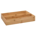Organizer do szuflady bambusowy 38x28, 3 przegrody - 5five