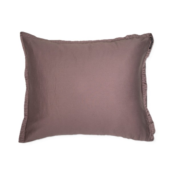 Poszewki na poduszki 50x70 pościel satynowa bawełniana Soul Maroon, 2 szt - Himla