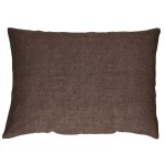 Poduszka dekoracyjna lniana Alpha Basics 70x50, brązowa - Pomax