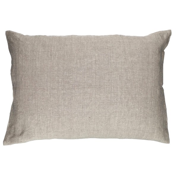 Poduszka dekoracyjna lniana Alpha Basics 70x50, natural - Pomax