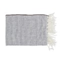 Pled w drobne paski z lnu Cirque Magique 170x130, blue - Pomax