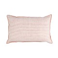 Poduszka w drobne paski z lnu Cirque Magique 50x30, peach - Pomax