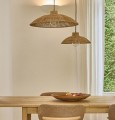 Lampa wisząca jutowa Douli Ø55 - Pomax