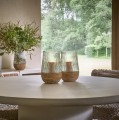 Świecznik drewniany ze szklanym kloszem Arbre 28, naturalny - Pomax