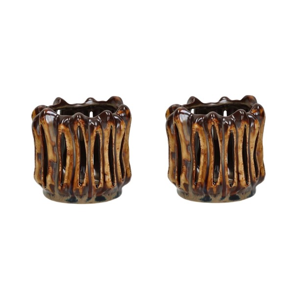 Modern loft candlestick Aion Ball cast iron - Muubs