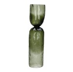Wazon świecznik szklany Diabolo Green 45 - Pomax