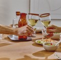 Karafka ze szkła borokrzemowego z paskiem Tarifa 1.4L, bursztyn - Pomax