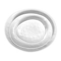 Talerze deserowe owalne porcelanowe Porcelino białe, 4 szt - Pomax