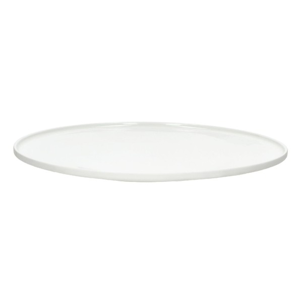 Talerze obiadowe z rantem porcelanowe Leggero białe, 4 szt - Pomax