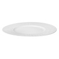 Talerze obiadowe porcelanowe z nieregularnym wzorem Leggero 27 białe, 4 szt - Pomax