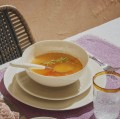 Talerze deserowe z porcelany Biscotti ecru, 4 szt - Pomax