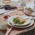Talerze deserowe z porcelany Biscotti ecru, 4 szt - Pomax