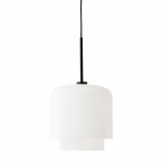 Szklana lampa wisząca Megumi Ø18, opal czarny - PLEASE WAIT to be SEATED