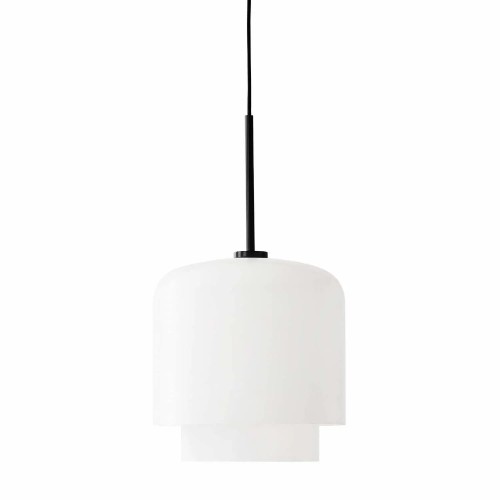 Szklana lampa wisząca Megumi Ø18, opal czarny - PLEASE WAIT to be SEATED