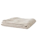 Ręcznik kąpielowy frotte w paski Bonnie Beige 70x140 cm - Tell Me More