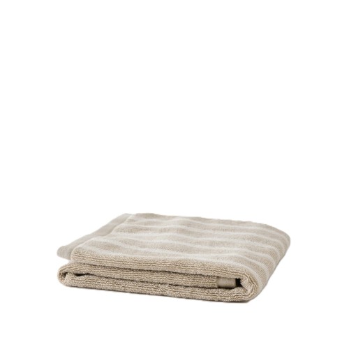 Ręcznik frotte w paski Bonnie Beige 50x70 cm - Tell Me More