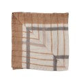 Serwetki materiałowe z lnu Ella Hazelnut Checkered, 4 szt - Tell Me More